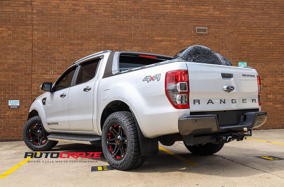 FORD-RANGER-T01-SATIN-BLACK-WITH-RED-INSERTS